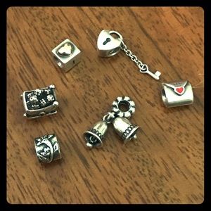 Multiple Pandora charms